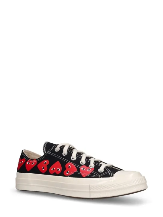 Comme des Garçons Play   Converse canvas low top sneakers 