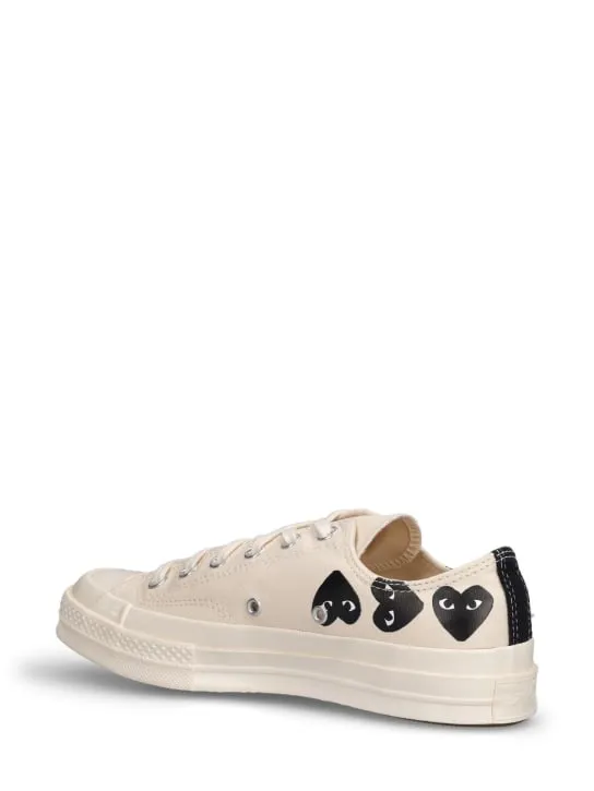 Comme des Garçons Play   Converse canvas low top sneakers 