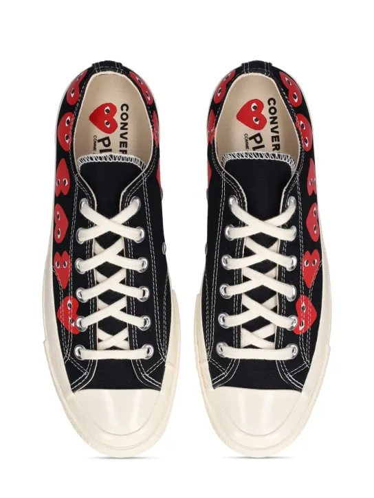 Comme des Garçons Play   Converse canvas low top sneakers 