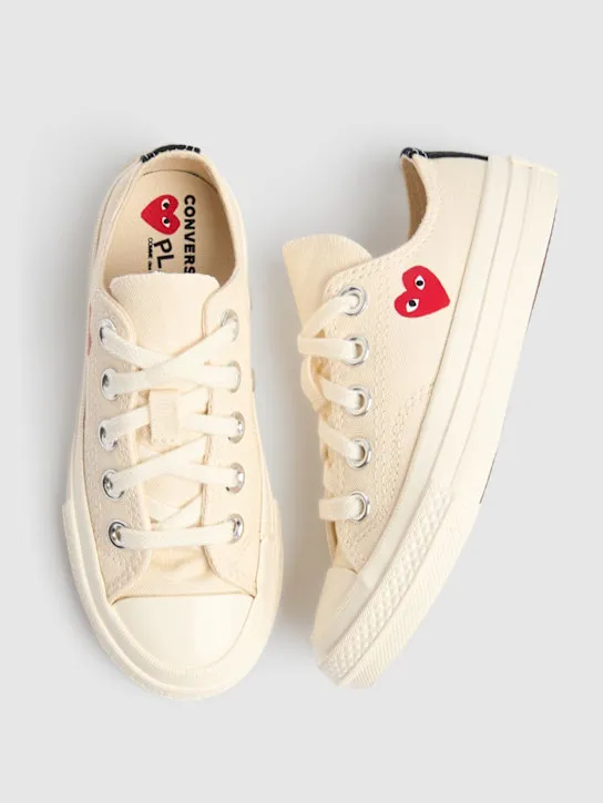 Comme des Garçons Play   Play Converse cotton low sneakers 