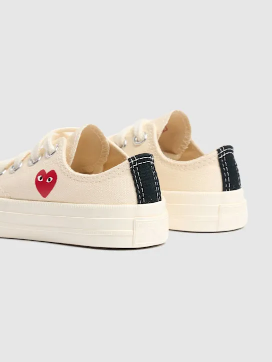 Comme des Garçons Play   Play Converse cotton low sneakers 