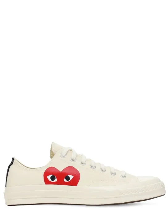 Comme des Garçons Play   PLAY CONVERSE COTTON LOW SNEAKERS 