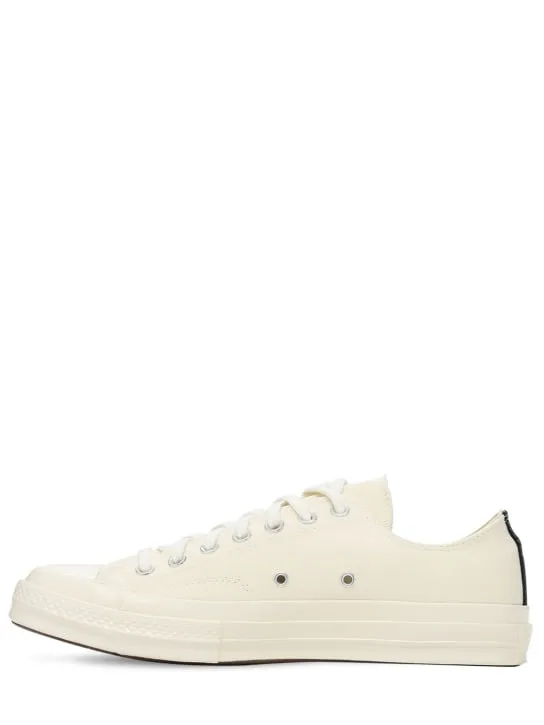 Comme des Garçons Play   PLAY CONVERSE COTTON LOW SNEAKERS 