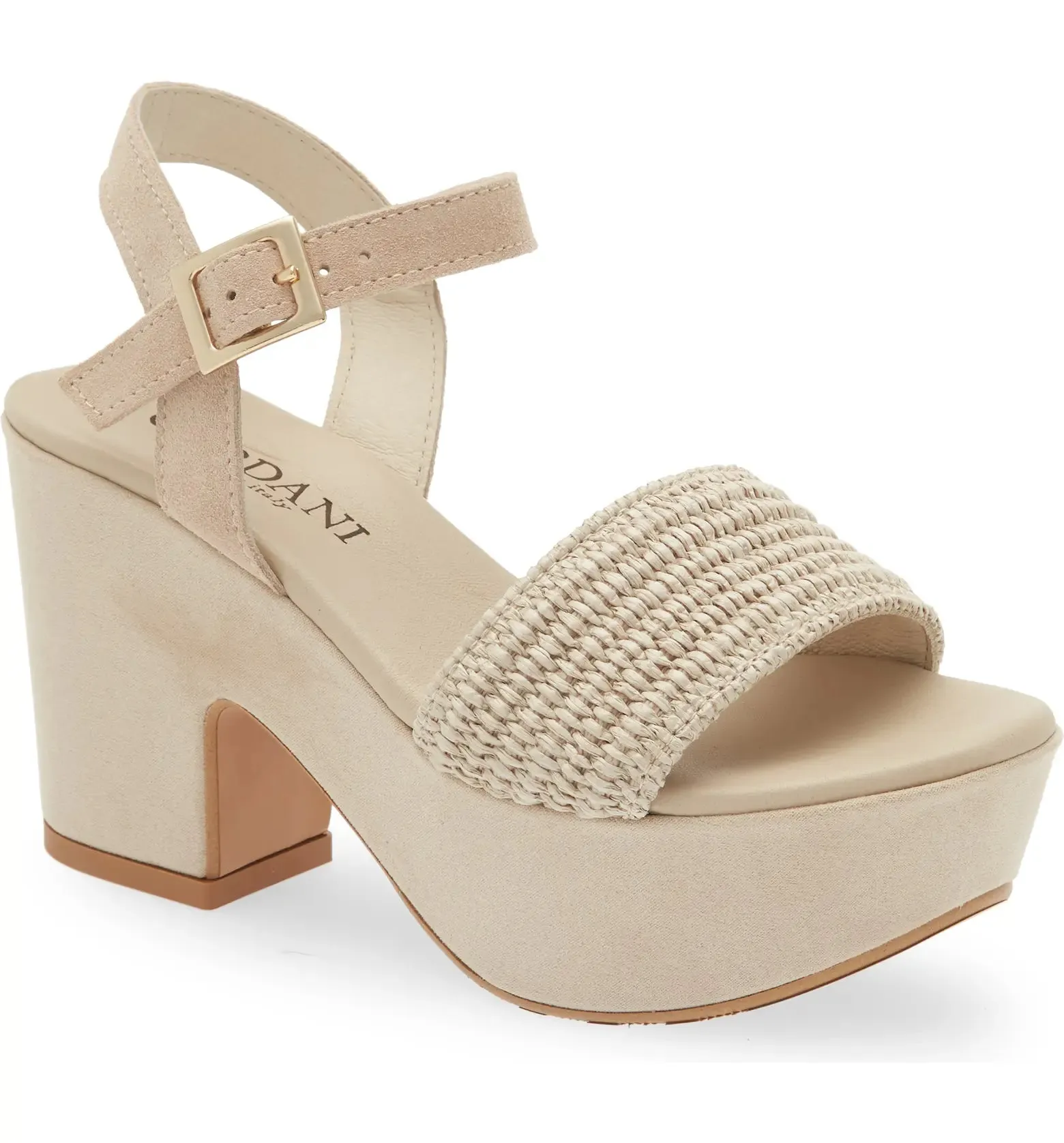 Cordani Liona Raffia Platform Sandal