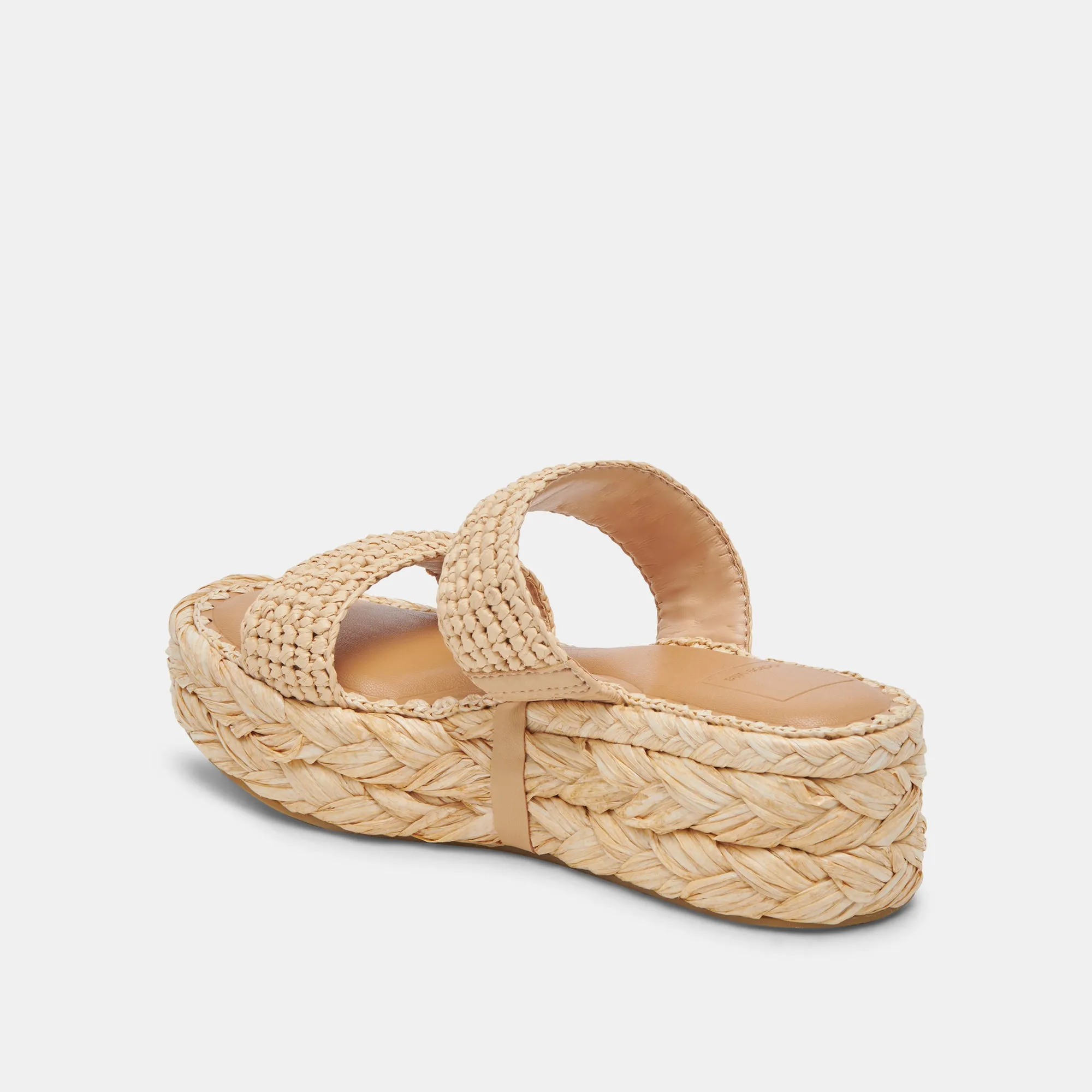 CORLA SANDALS LT NATURAL RAFFIA