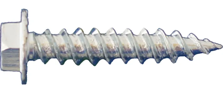 Daggerz 10" x 1" Hex Washer Head Metal Screws with Serrations Sheet - 6000 Qty