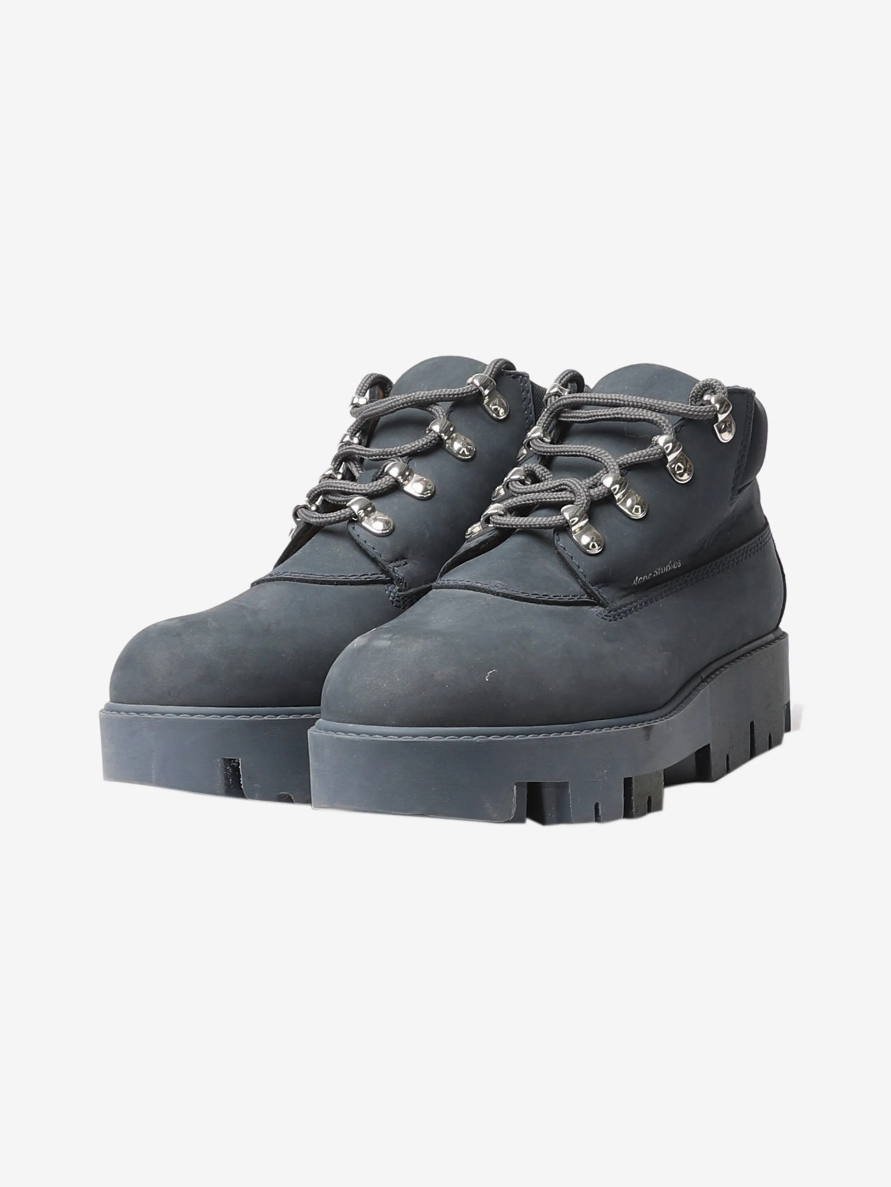 Dark blue hiking boots - size EU 37