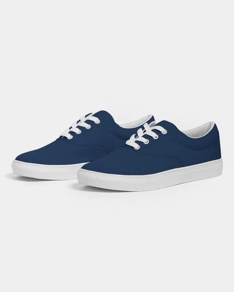 Dark Blue Women's Canvas Sneakers | Women's | Dark Pure Blue | C100M50Y0K80