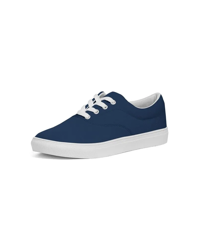 Dark Blue Women's Canvas Sneakers | Women's | Dark Pure Blue | C100M50Y0K80