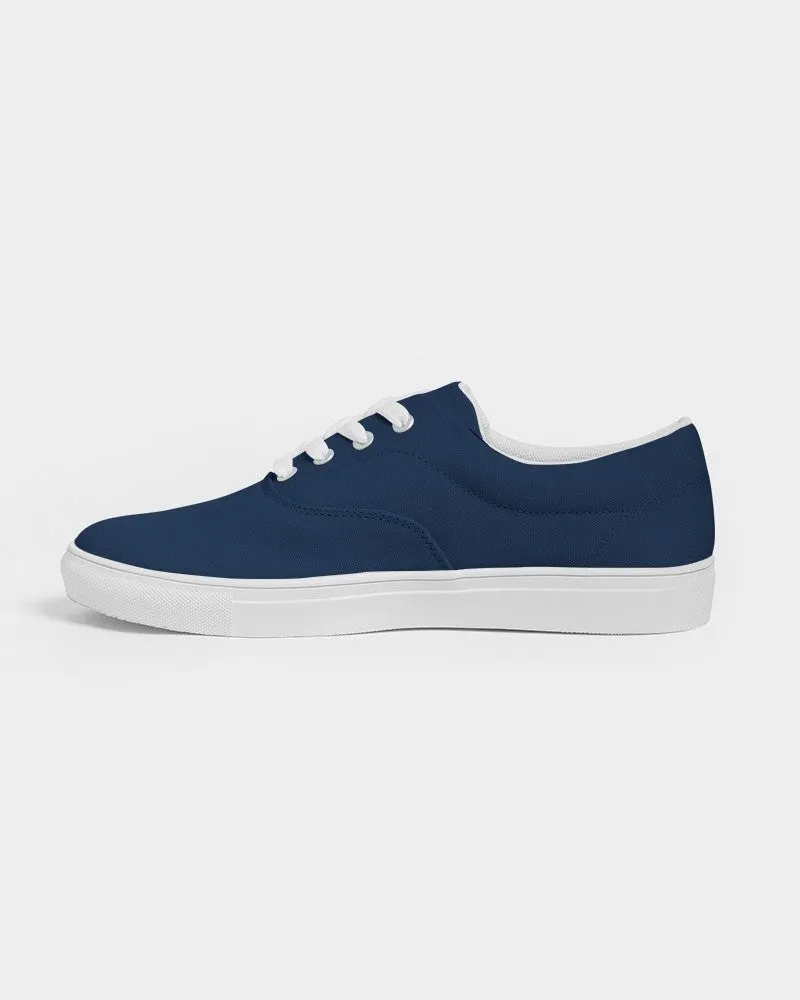 Dark Blue Women's Canvas Sneakers | Women's | Dark Pure Blue | C100M50Y0K80