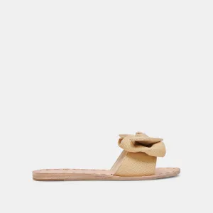 DARSEY SANDALS LT NATURAL RAFFIA