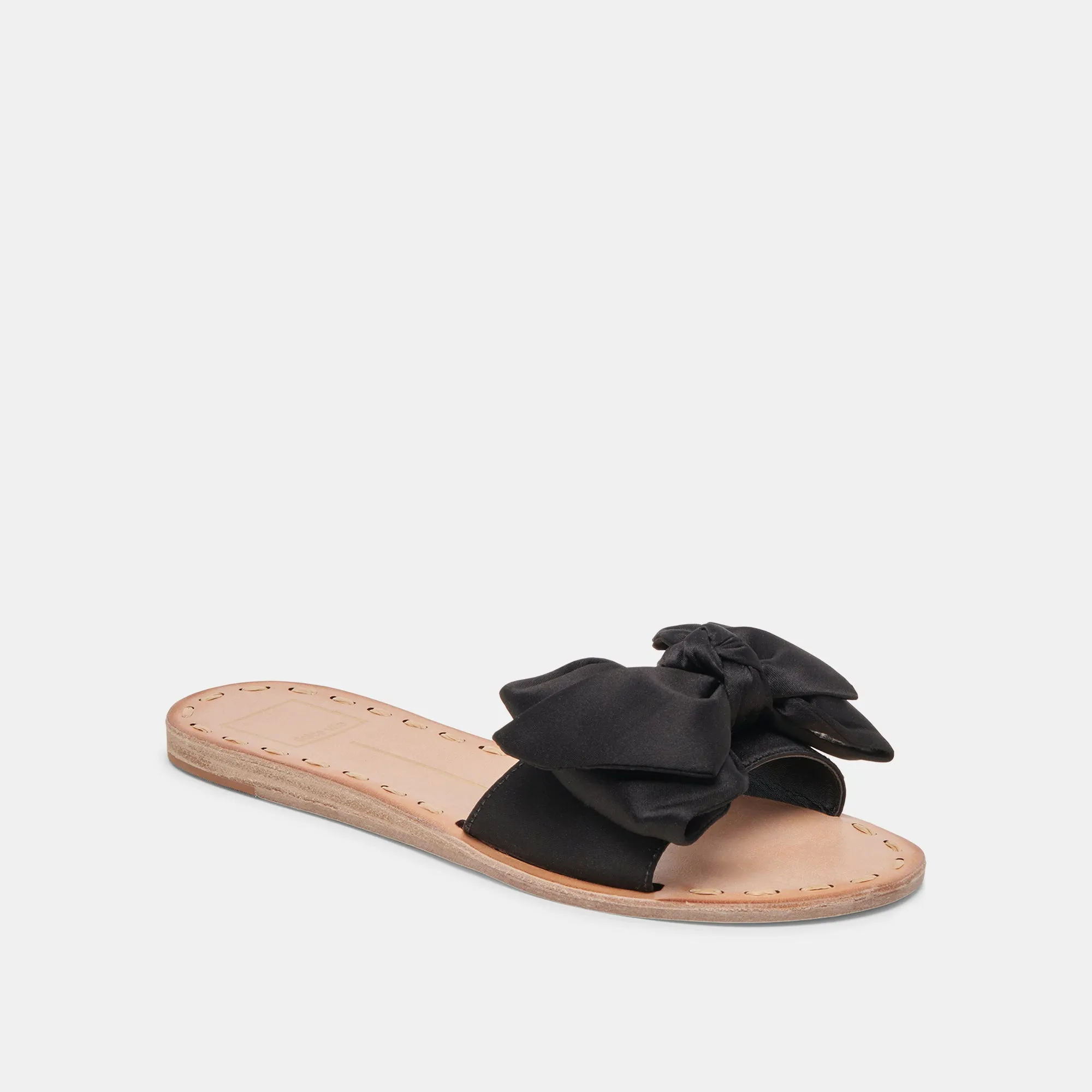 DARSEY SANDALS ONYX SATIN