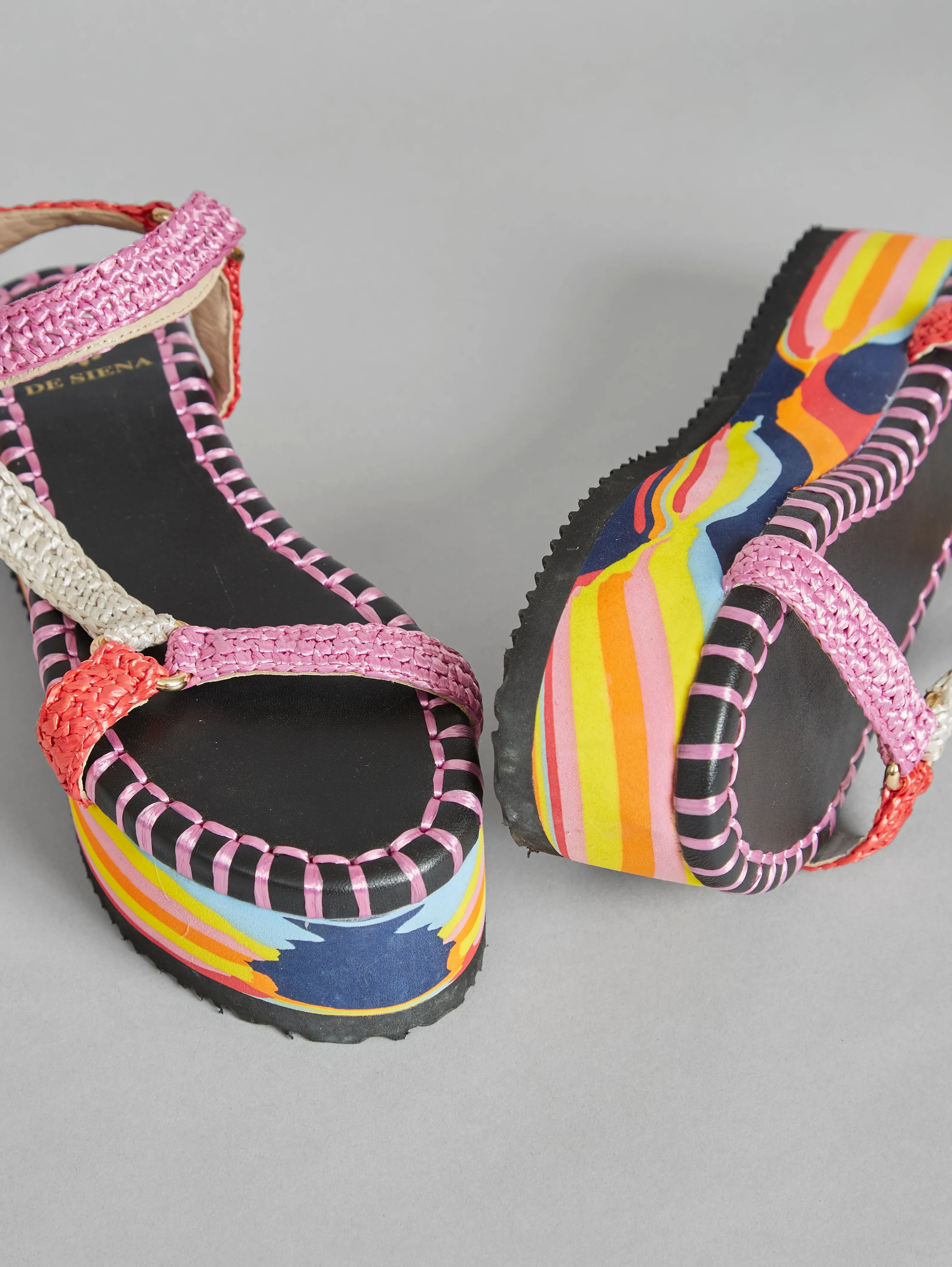 De Siena Violet Multicoloured Kenya Sandal