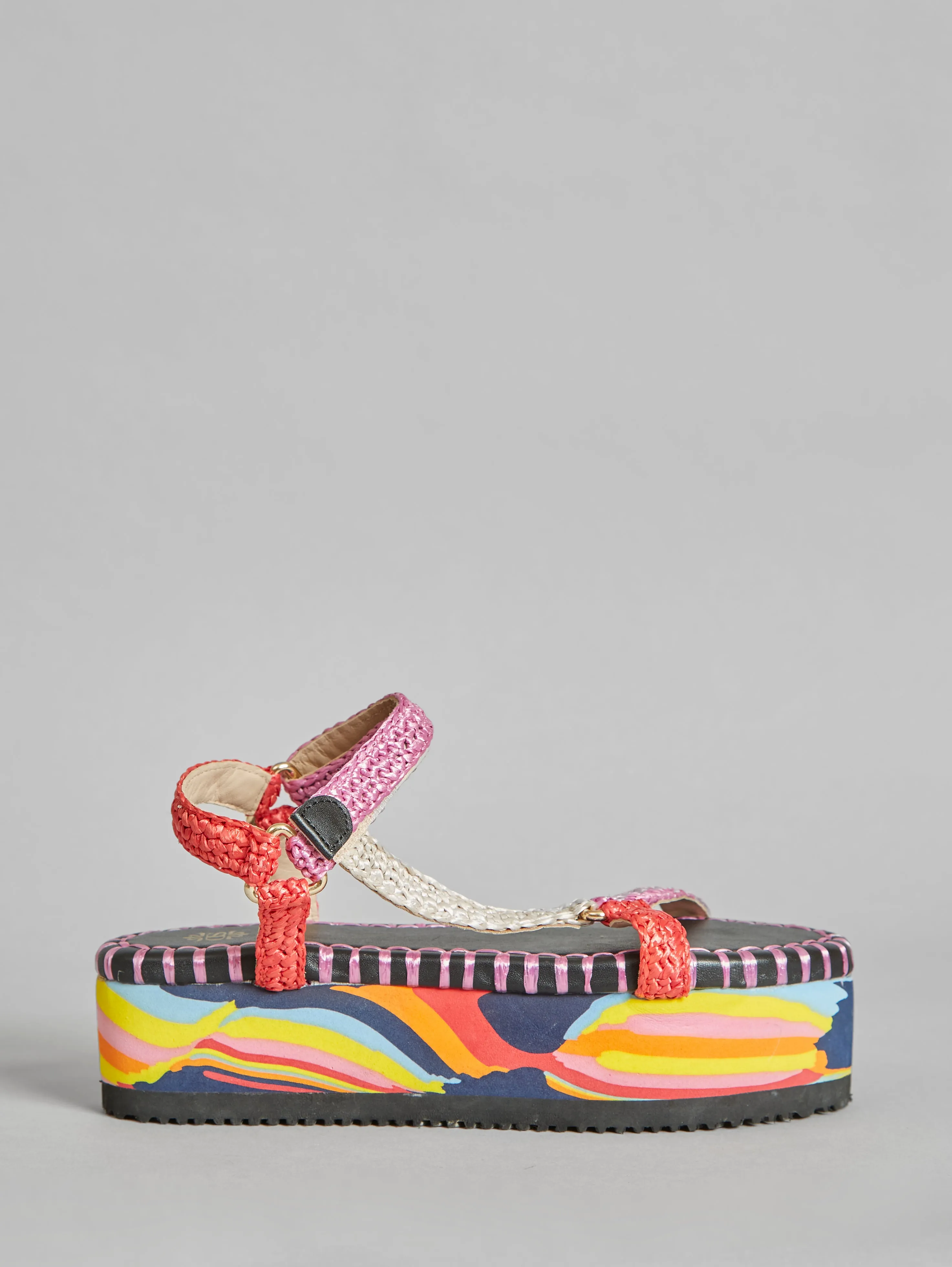 De Siena Violet Multicoloured Kenya Sandal