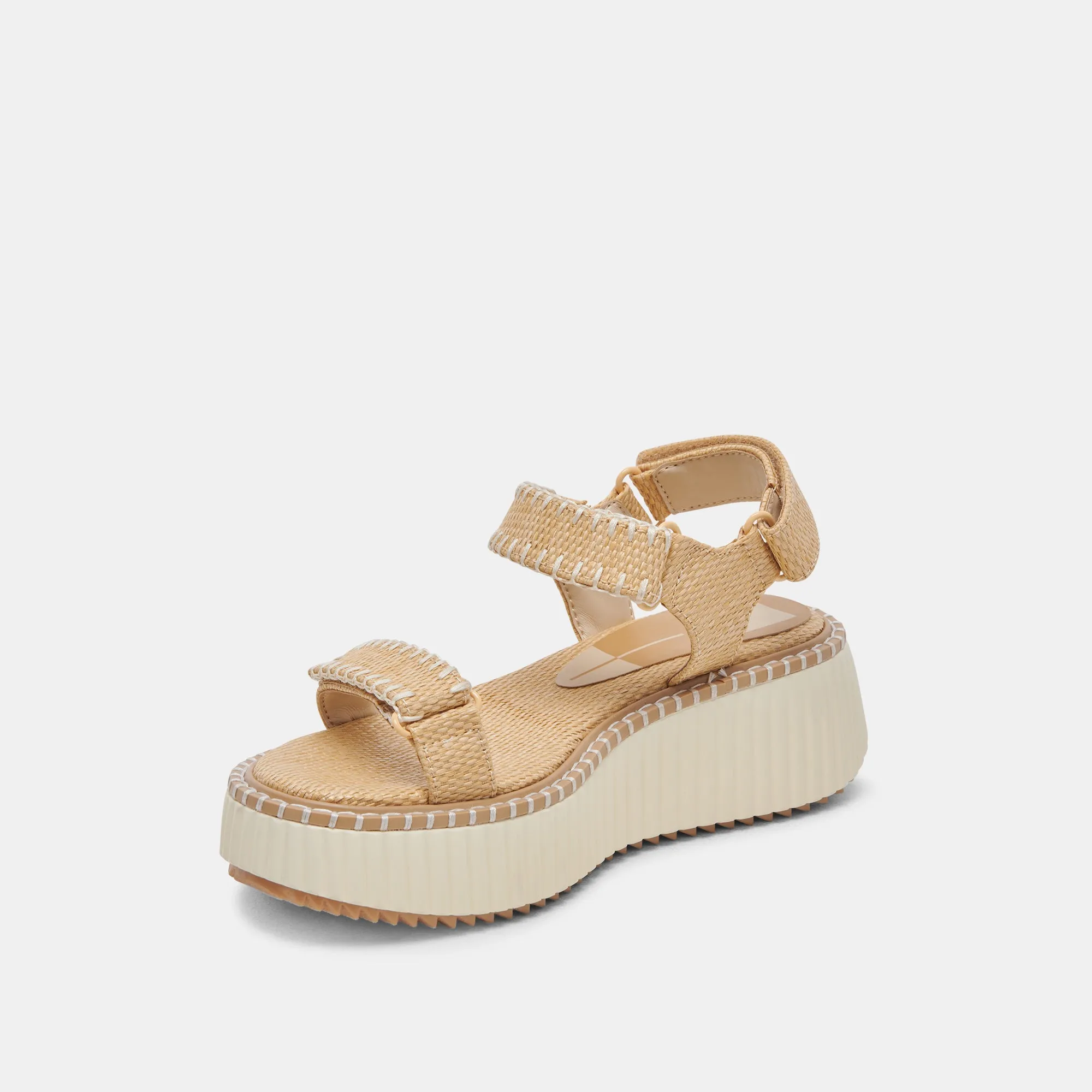 DEBRA SANDALS LT NATURAL RAFFIA