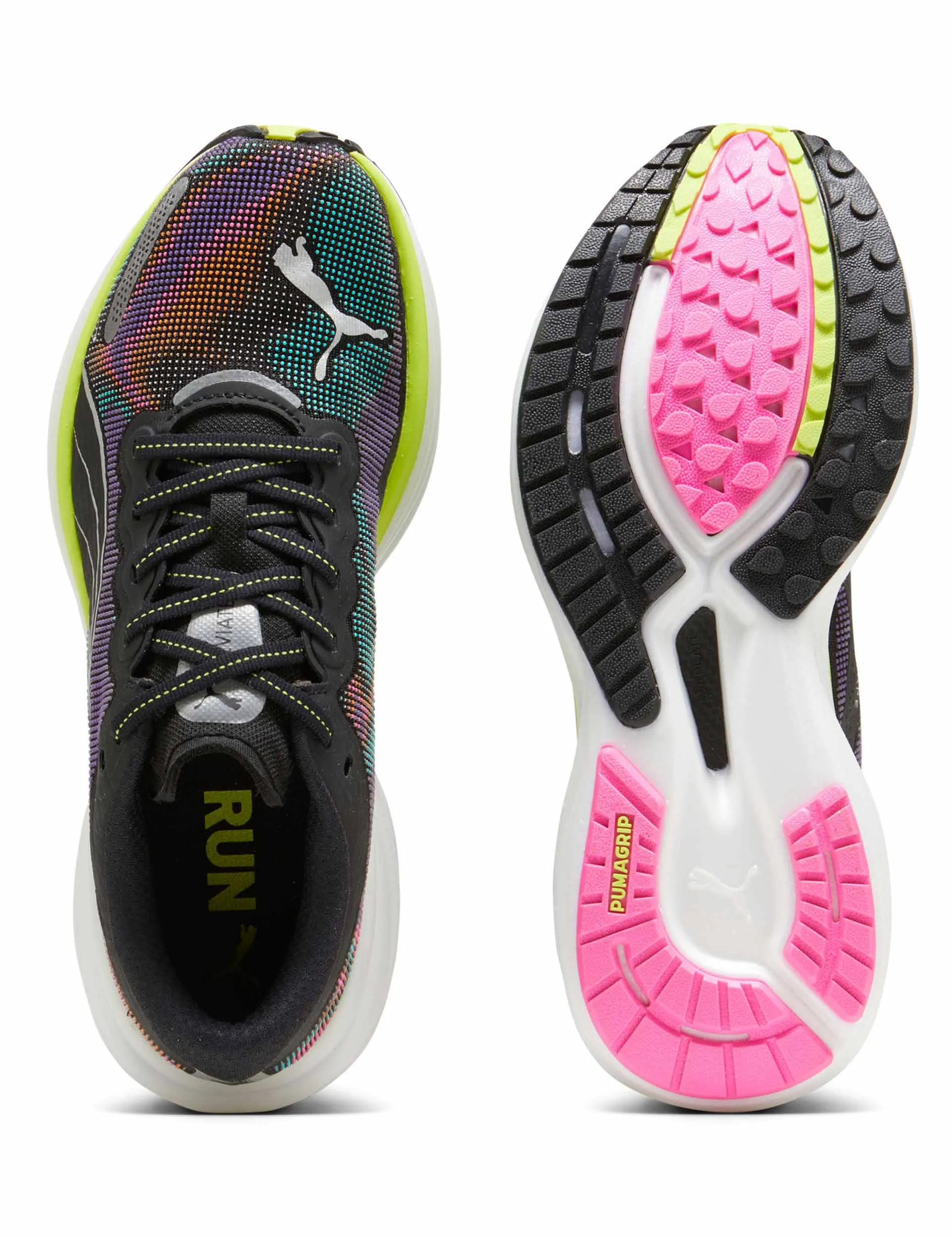 Deviate NITRO 2 Shoes - Black/Lime Pow/Poison Pink