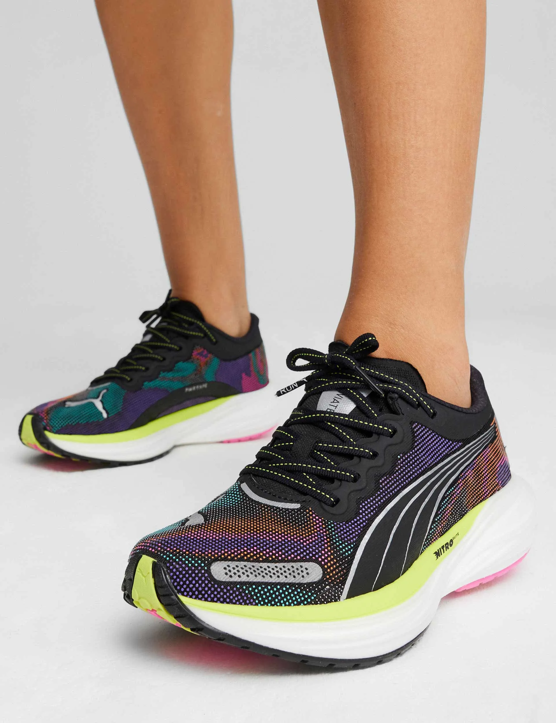 Deviate NITRO 2 Shoes - Black/Lime Pow/Poison Pink