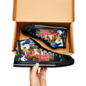 Donald Duck Shoes High Top Sneakers for Kids and Adults