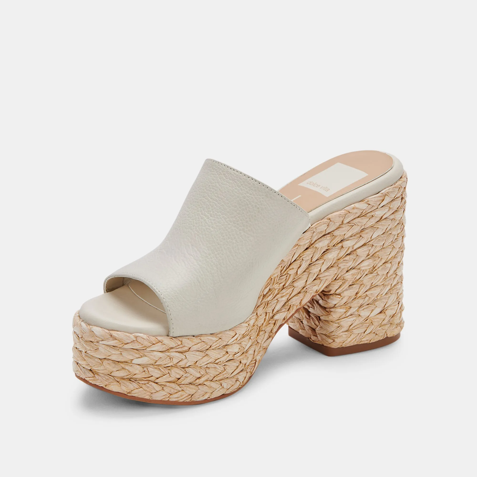 ELORA HEELS IVORY LEATHER