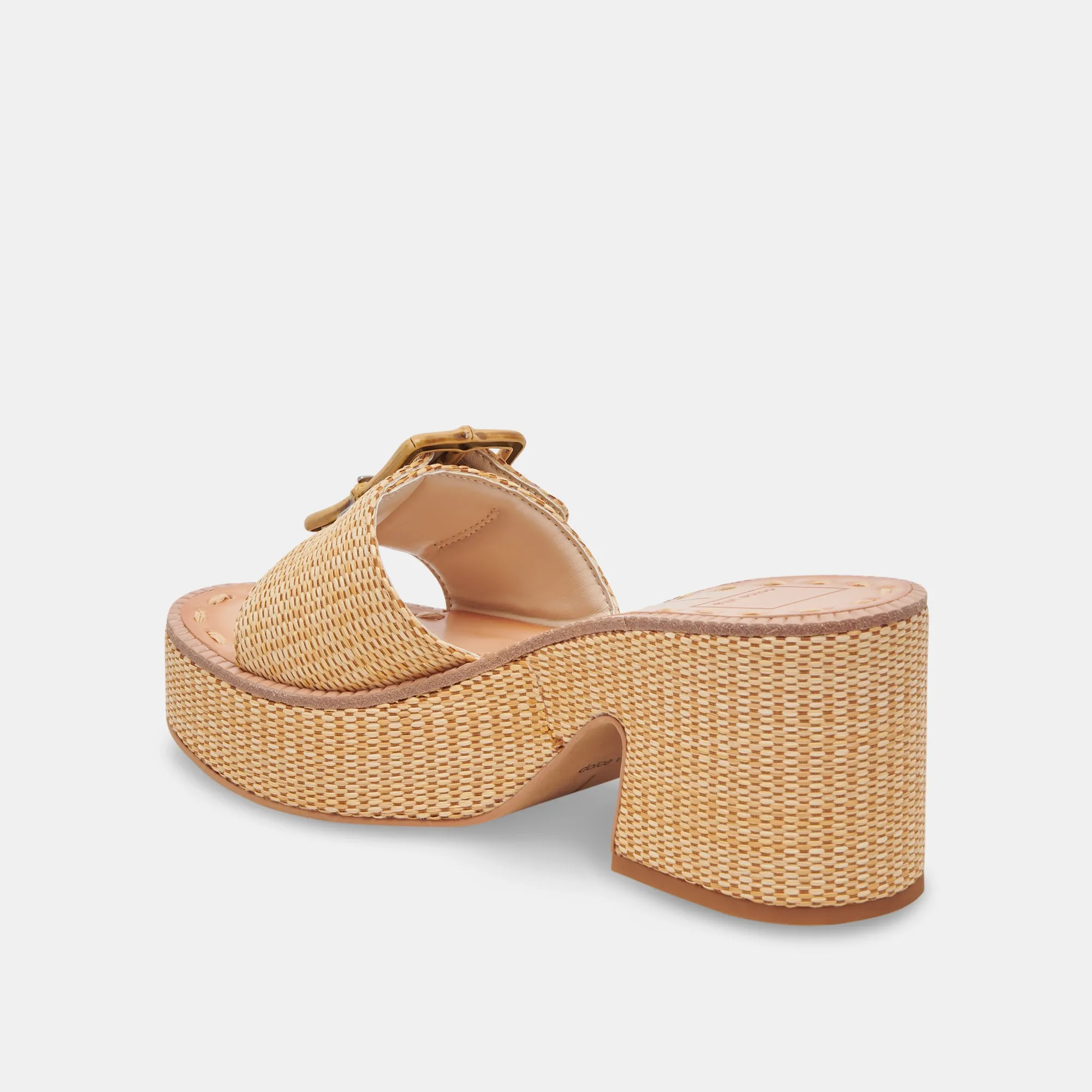 ERA HEELS WARM NATURAL RAFFIA