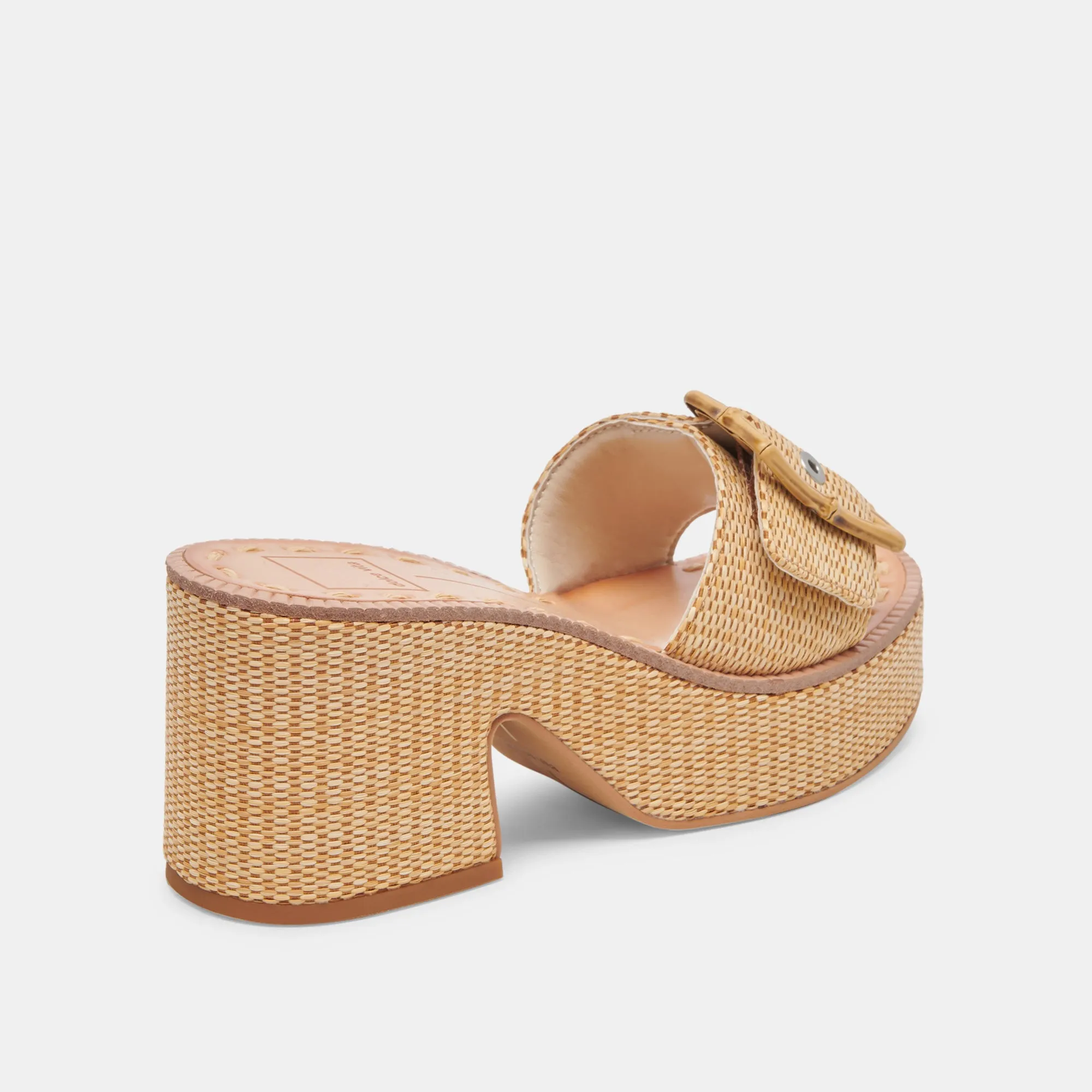 ERA HEELS WARM NATURAL RAFFIA