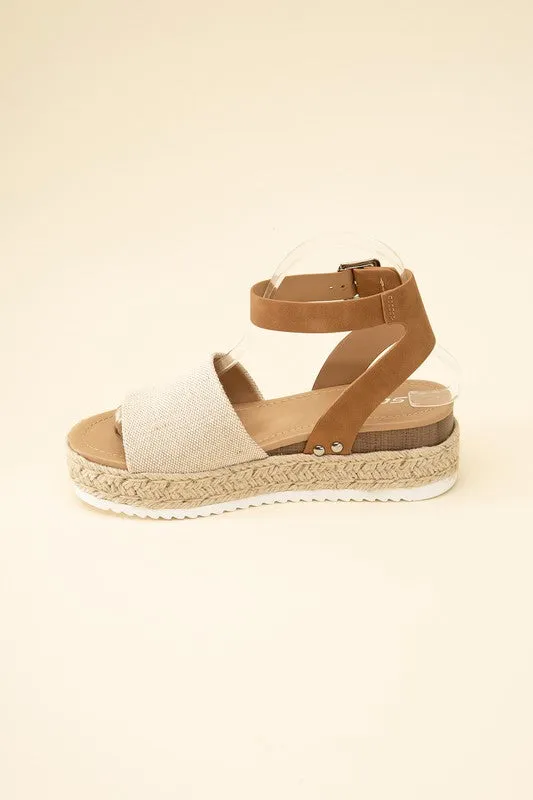 ESPADRILLE ANKLE STRAP SANDALS