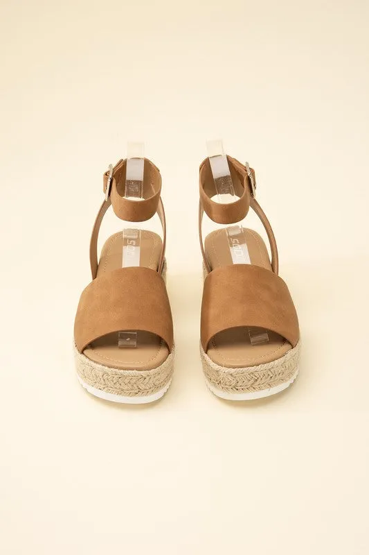 ESPADRILLE ANKLE STRAP SANDALS