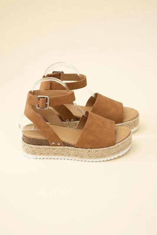 ESPADRILLE ANKLE STRAP SANDALS