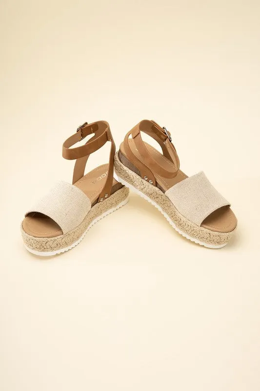 ESPADRILLE ANKLE STRAP SANDALS