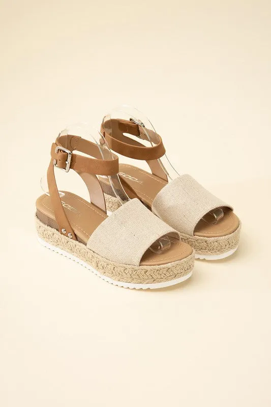 ESPADRILLE ANKLE STRAP SANDALS