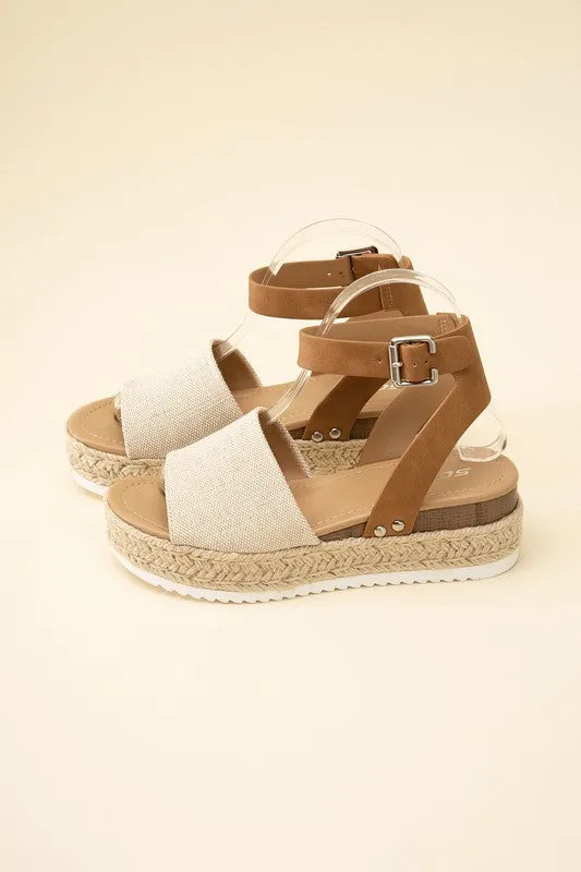 ESPADRILLE ANKLE STRAP SANDALS