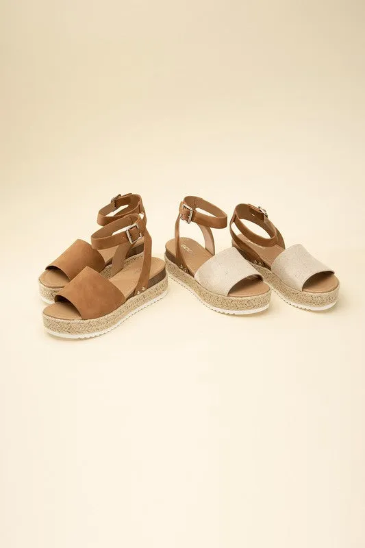 ESPADRILLE ANKLE STRAP SANDALS