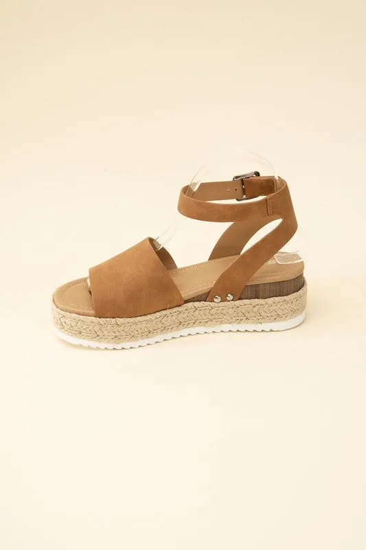 ESPADRILLE ANKLE STRAP SANDALS