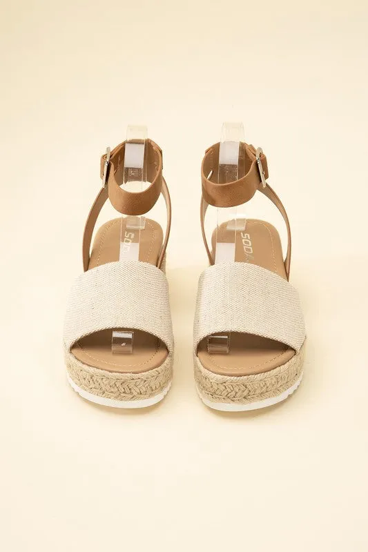 ESPADRILLE ANKLE STRAP SANDALS