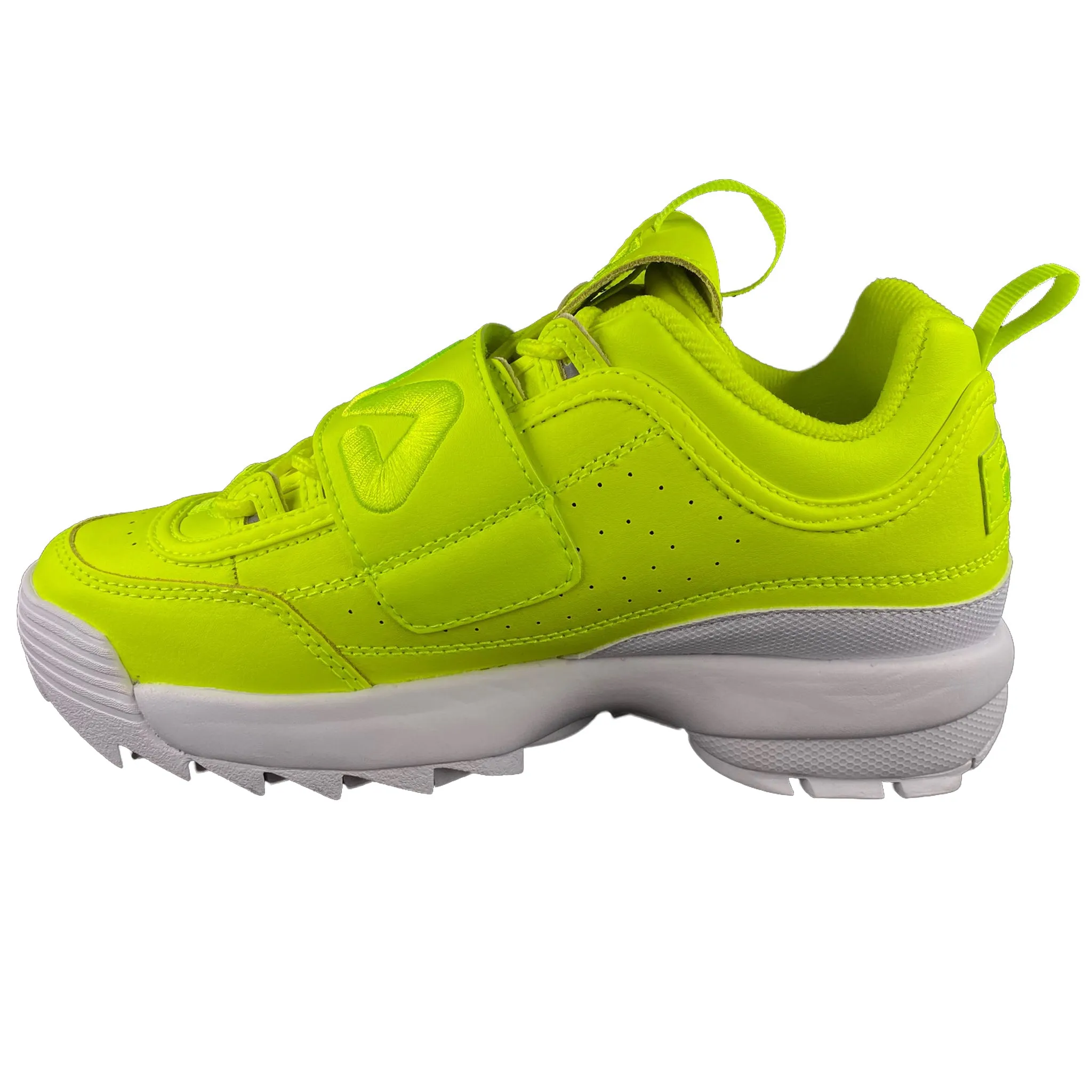 Fila Women's Disruptor II Applique Safety Yellow Casual Shoes