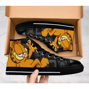 Garfield and Friends Shoes High Top Sneakers for Kids and Adults