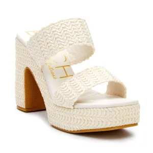 Gem Platform Heel | White