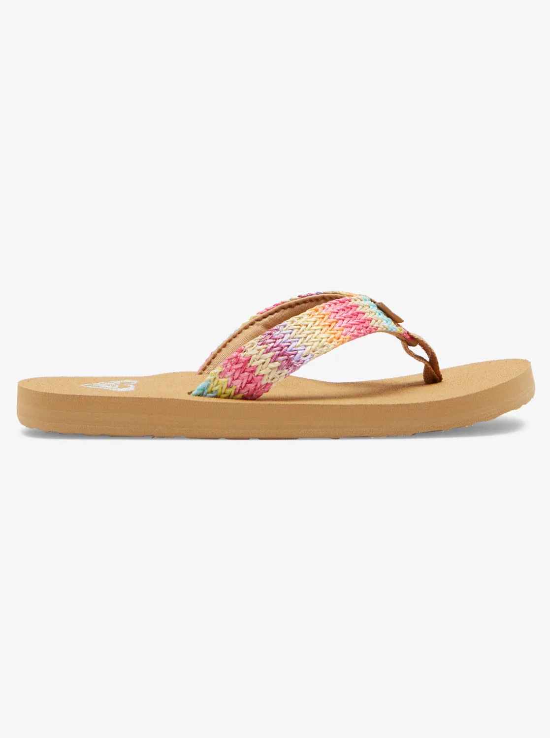 Girls Porto Raffia Sandals - Pink/Raspberry