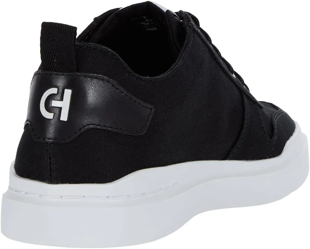 GrandPro Rally Canvas Court Sneaker Cole Haan, Black Canvas/Optic White