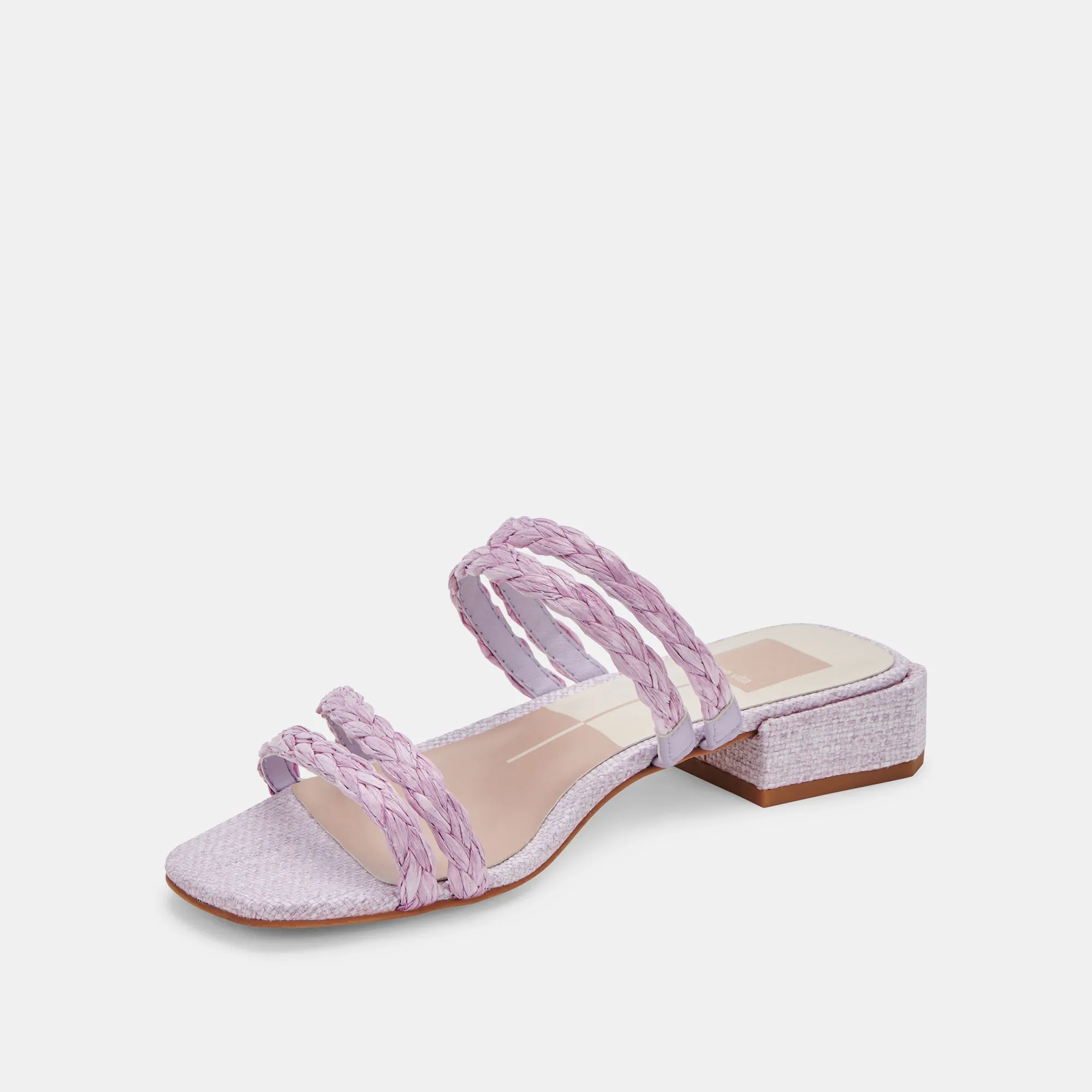 HAIZE RAFFIA SANDALS LILAC RAFFIA