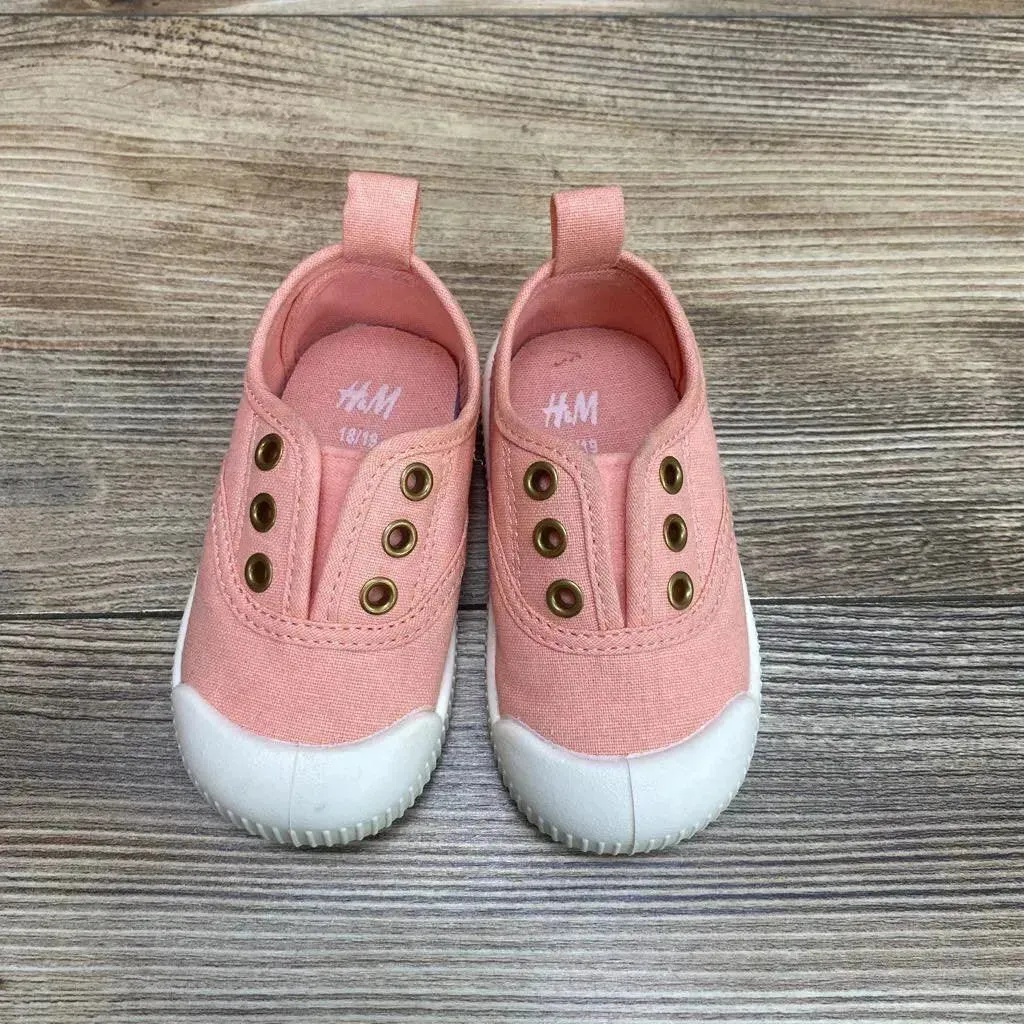 H&M Bump Toe Canvas Sneakers sz 4/5c