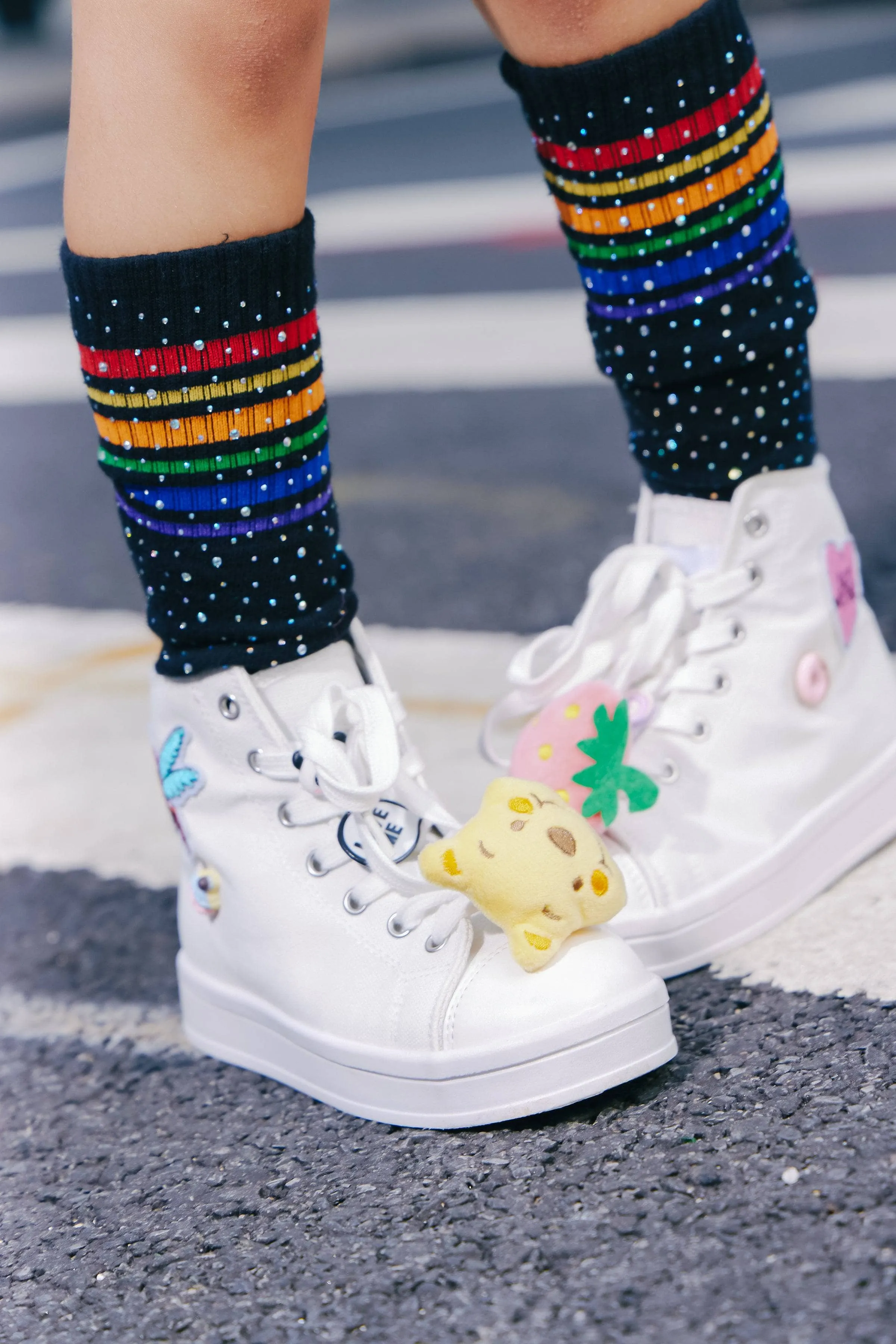 Happy Feet High Top Sneakers