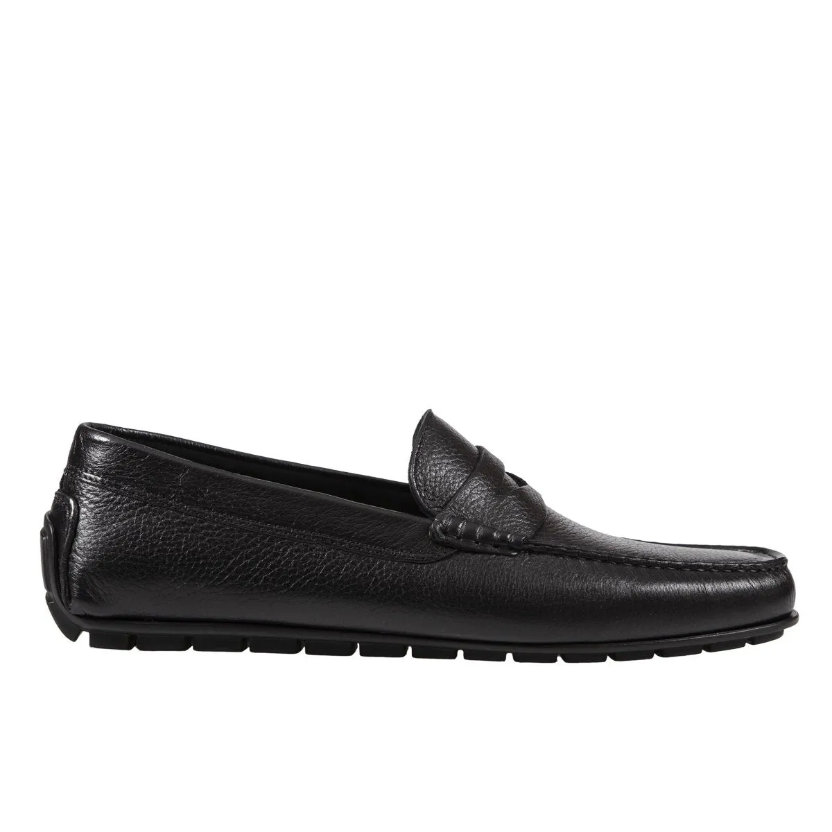 HENRY SARTORIAL Portsea Deerskin Driving Shoes BLACK