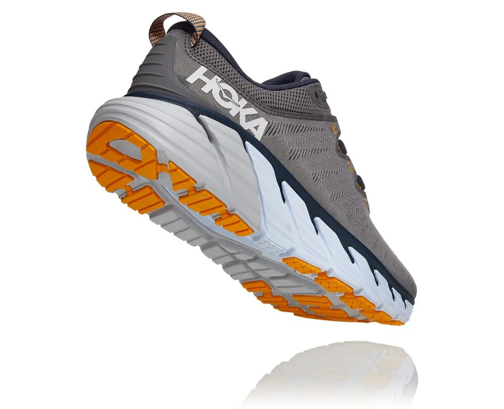 'HOKA' Men's Gaviota 3 - Charcoal Grey / Ombre Blue (Wide)