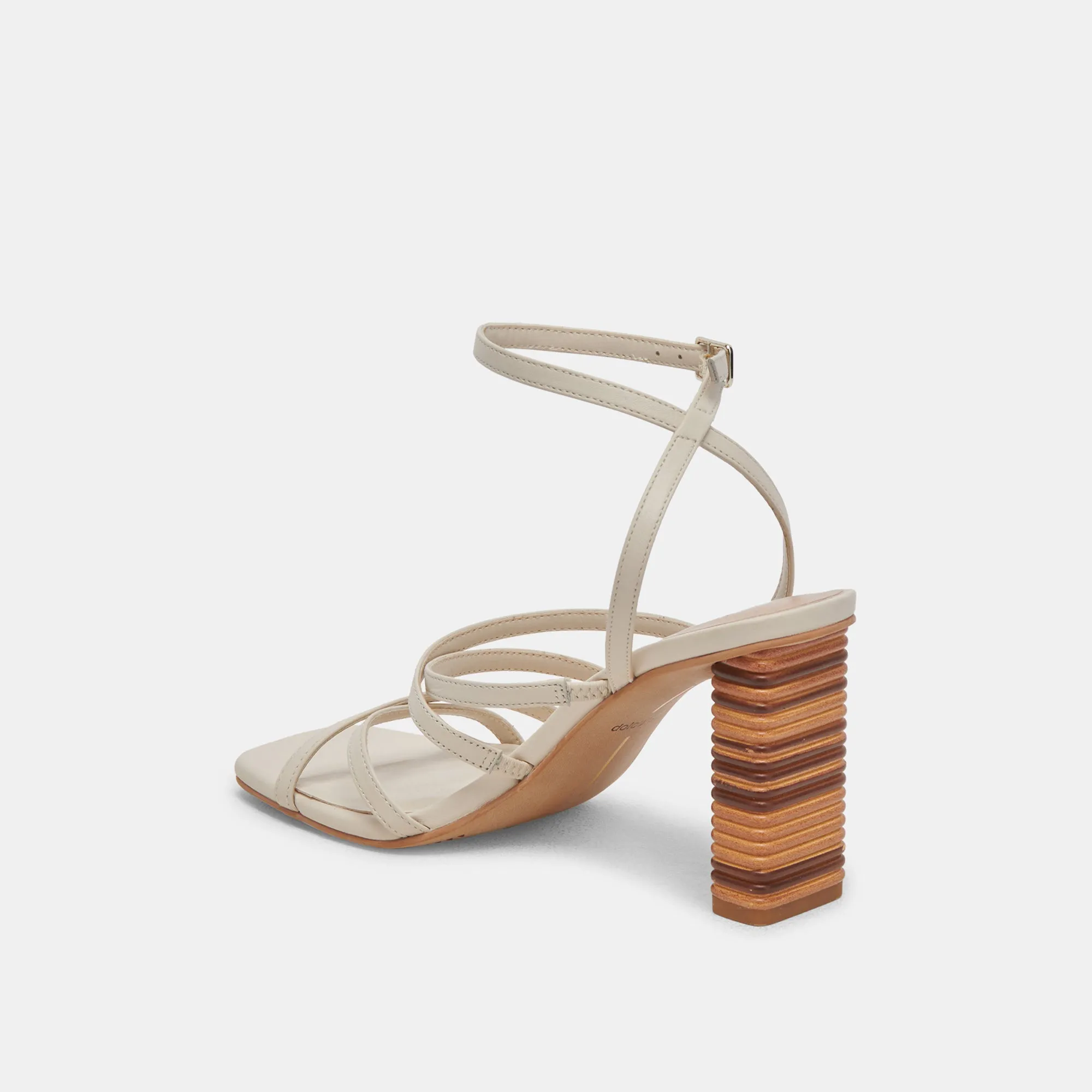 JENKO HEELS IVORY LEATHER