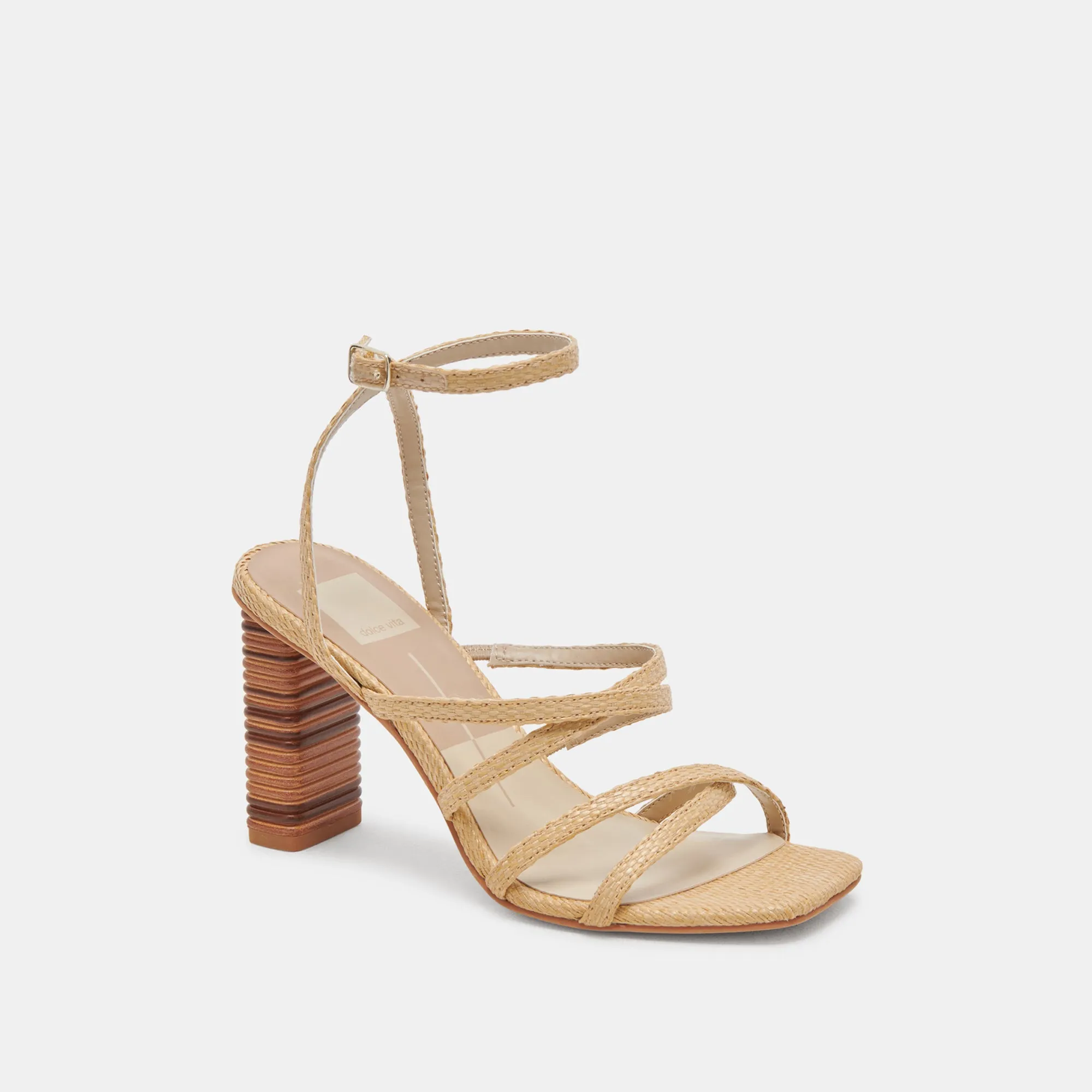 JENKO HEELS LT NATURAL RAFFIA