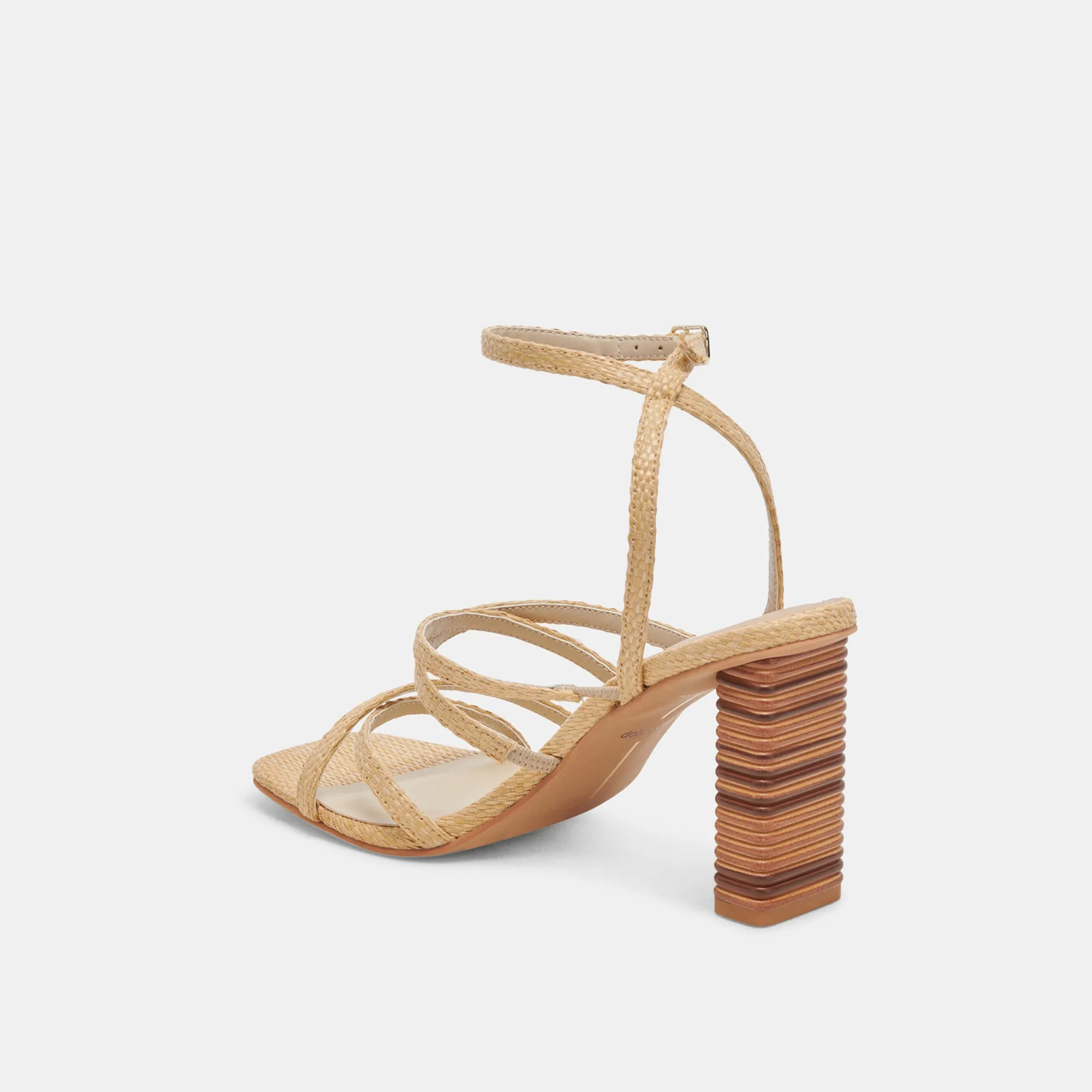 JENKO HEELS LT NATURAL RAFFIA