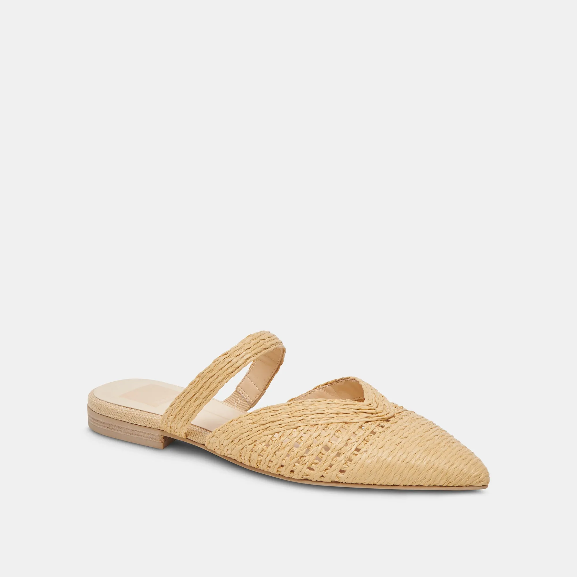 KALINE FLATS LT NATURAL RAFFIA