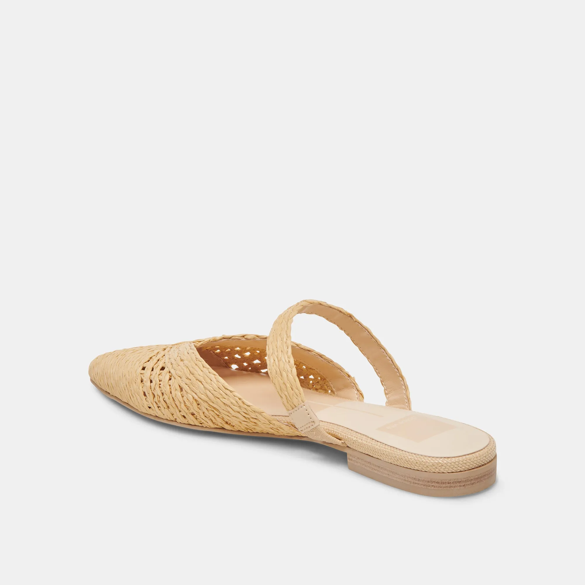 KALINE FLATS LT NATURAL RAFFIA