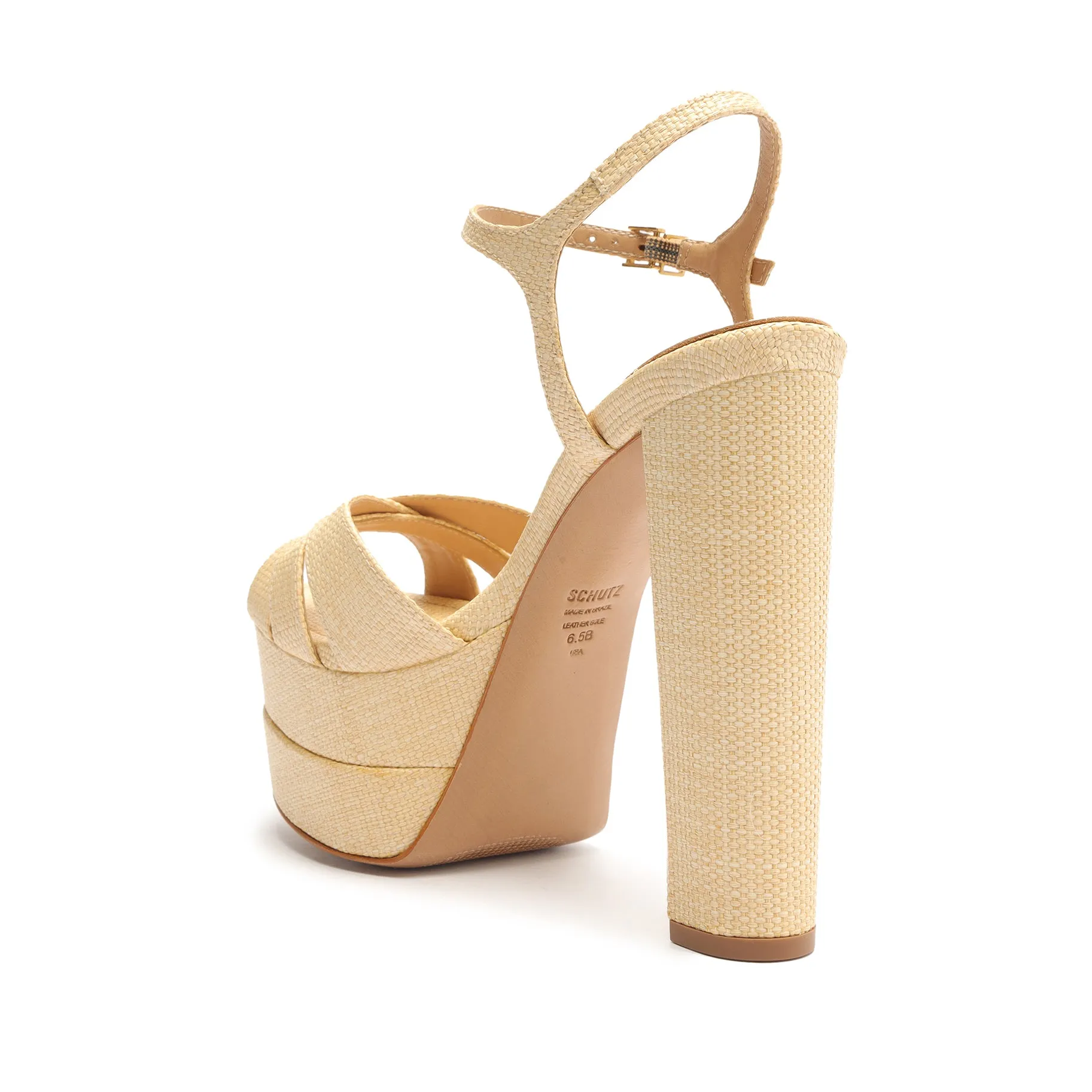 Keefa High Raffia Sandal